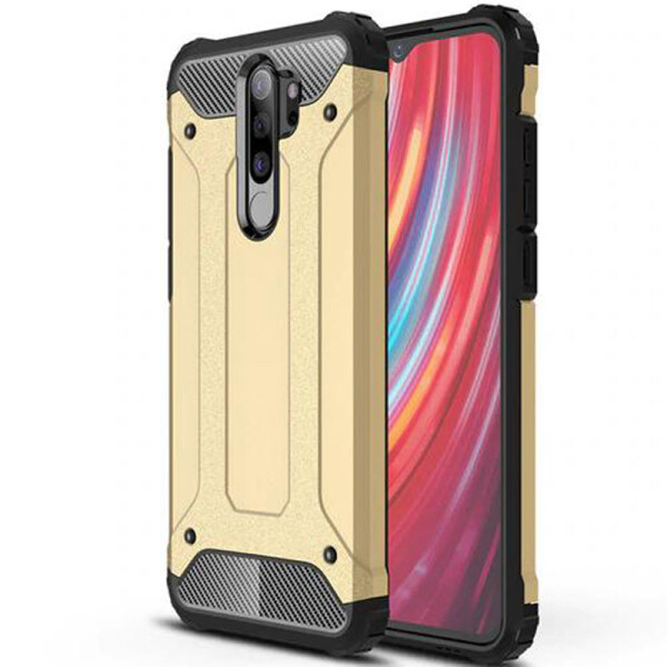 

Бронированный противоударный TPU+PC чехол Immortal для Xiaomi Redmi Note 8 Pro (Золотой) (788176)