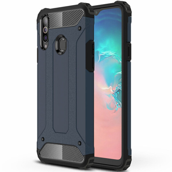 

Бронированный противоударный TPU+PC чехол Immortal для Samsung Galaxy A20s (Серый / Metal slate) (788152)
