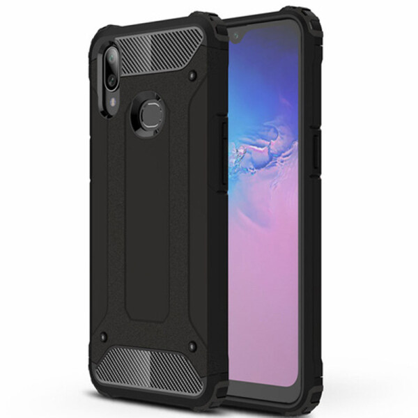 

Бронированный противоударный TPU+PC чехол Immortal для Samsung Galaxy A10s (Черный) (788145)