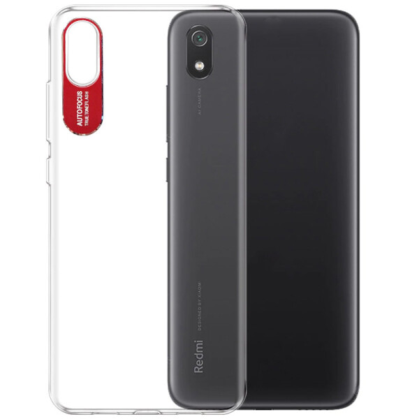 

TPU чехол Epic clear flash для Xiaomi Redmi 7A (Бесцветный / Красный) (767134)
