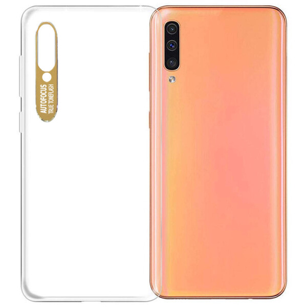 

TPU чехол Epic clear flash для Samsung Galaxy A50 (A505F) / A50s / A30s (Бесцветный / Золотой) (767121)