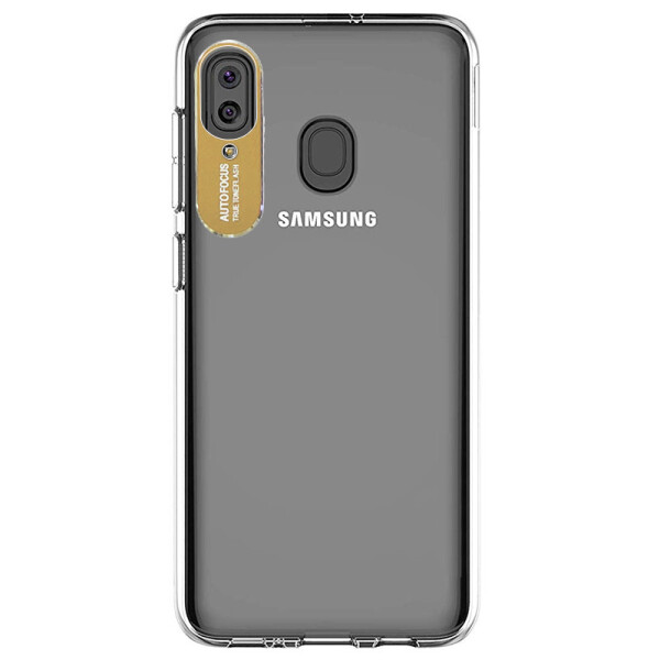 

TPU чехол Epic clear flash для Samsung Galaxy A20 / A30 (Бесцветный / Золотой) (767115)