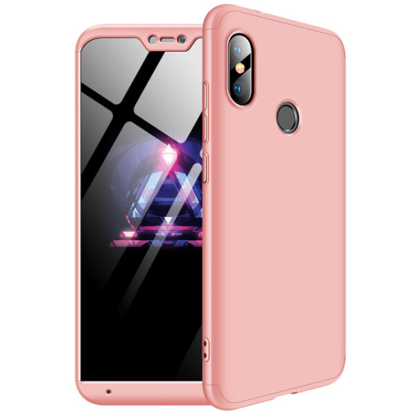 

Пластиковая накладка GKK LikGus 360 градусов для Xiaomi Redmi Note 6 Pro (Розовый / Rose Gold) (663173)