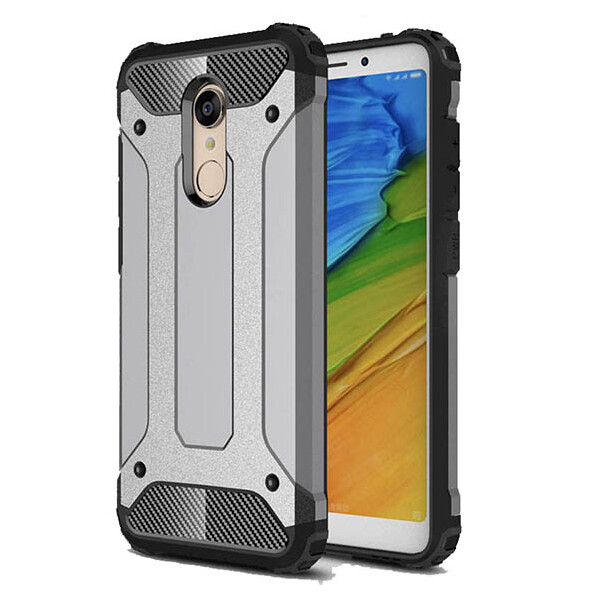 

Бронированный противоударный TPU+PC чехол Immortal для Xiaomi Redmi 5 Plus / Redmi Note 5 (SC) (Металл / Gun Metal) (475655)