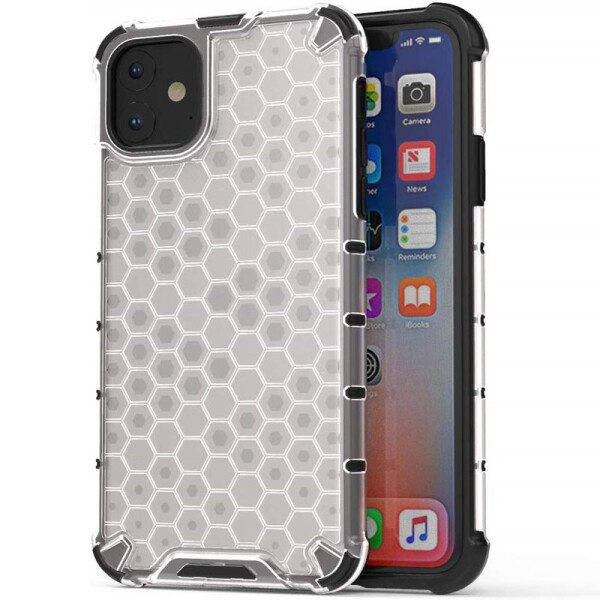 

Ударопрочный чехол Honeycomb для Apple iPhone 11 (6.1) (Прозрачный) (789402)