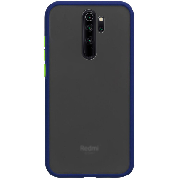 

TPU+PC чехол Soft-touch with Color Buttons для Xiaomi Redmi Note 8 Pro (Синий) (770745)