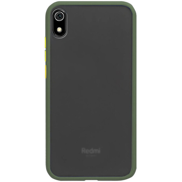 

TPU+PC чехол Soft-touch with Color Buttons для Xiaomi Redmi 7A (Зеленый) (770728)