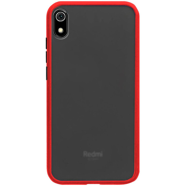 

TPU+PC чехол Soft-touch with Color Buttons для Xiaomi Redmi 7A (Красный) (770729)