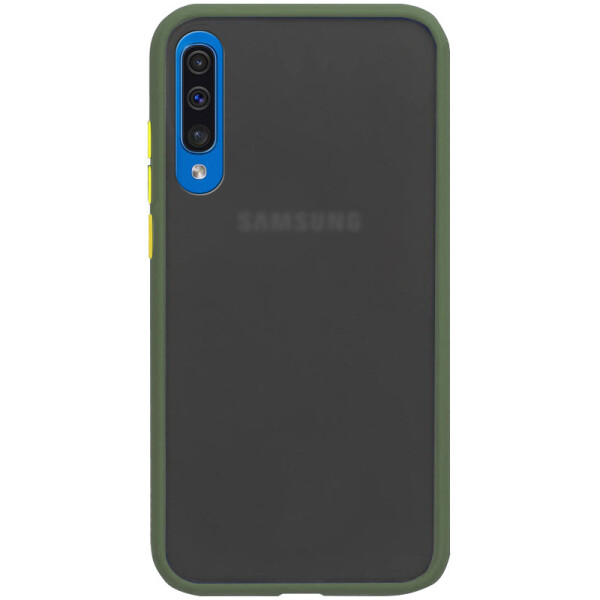 

TPU+PC чехол Soft-touch with Color Buttons для Samsung Galaxy A50 (A505F) / A50s / A30s (Зеленый) (770718)