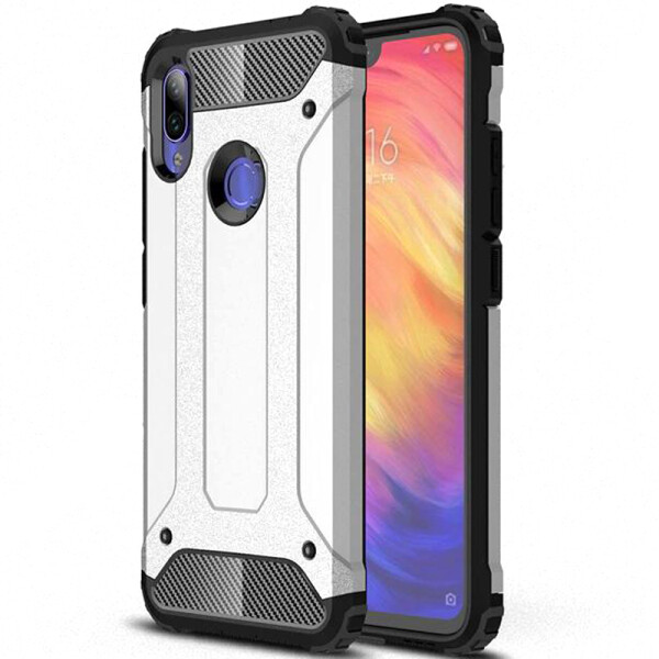 

Бронированный противоударный TPU+PC чехол Immortal для Samsung Galaxy M20 (Серебряный) (686790)