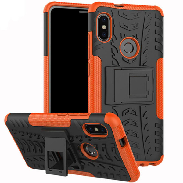 

Противоударный двухслойный чехол Shield для Xiaomi Redmi Note 5 Pro / Note 5 (DC) с подставкой (Оранжевый) (684776)