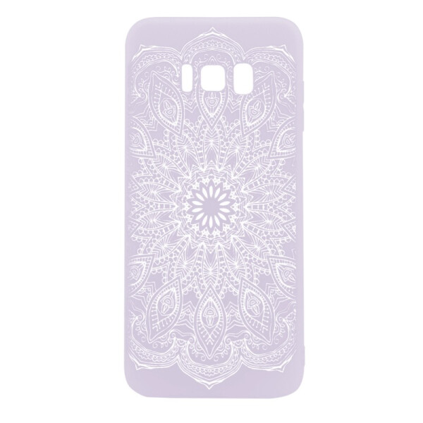 

TPU чехол матовый soft touch для Samsung G955 Galaxy S8 Plus (Узор Белый) (61219)