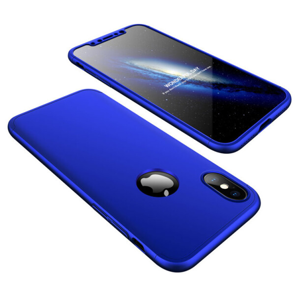 

Пластиковая накладка GKK LikGus 360 градусов для Apple iPhone XS Max (6.5) (Синий) (680421)