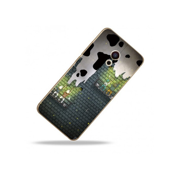 

Тонкий силиконовый чехол Граффити с прозрачными краями для Meizu Pro 6 (210241)