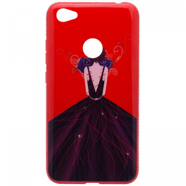 

TPU чехол Magic Girl со стразами для Xiaomi Redmi Note 5A Prime / Redmi Y1 (Красный / Синяя роза) (568585)