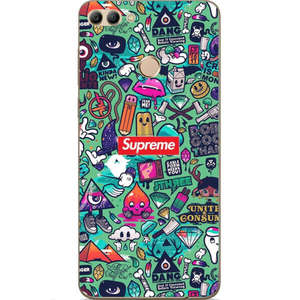 

Чехол силиконовый Amstel для Huawei Y9 2018 принт Supreme