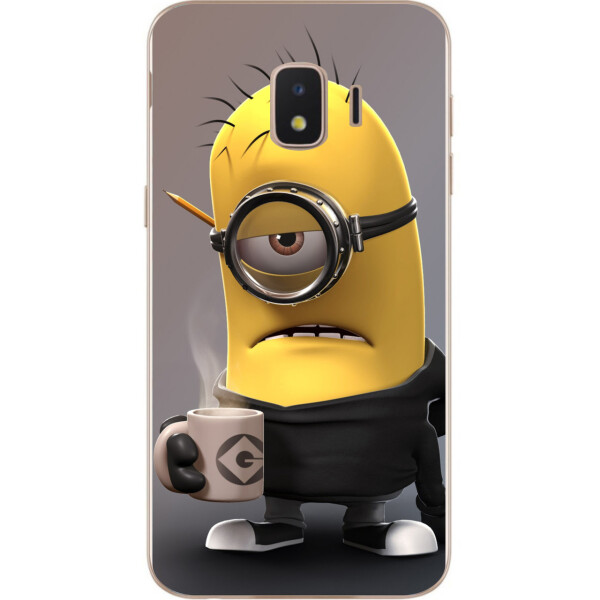

Силиконовый чехол бампер Amstel для Samsung J2 Core J260 Galaxy 2018 с картинкой Миньон с чашкой