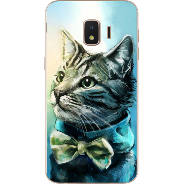 

Оригинальный чехол накладка Amstel для Samsung J2 Core J260 Galaxy 2018 с картинкой Кот с бабочкой