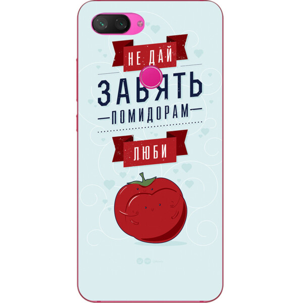 

Силиконовый чехол Amstel с рисунком для Xiaomi Mi 8 Lite Не дай завять помидорам