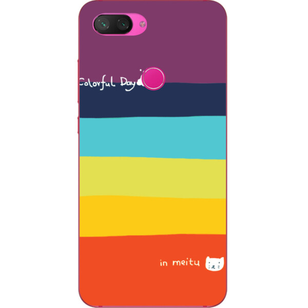 

Оригинальный чехол накладка Amstel для Xiaomi Mi 8 Lite с картинкой Радуга