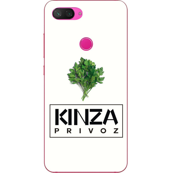 

Антибрендовый силиконовый чехол Amstel для Xiaomi Mi 8 Lite с картинкой Kinza Privoz