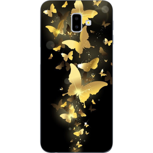 

Бампер силиконовый чехол Amstel для Samsung Galaxy J6 Plus 2018 с картинкой Золотые бабочки