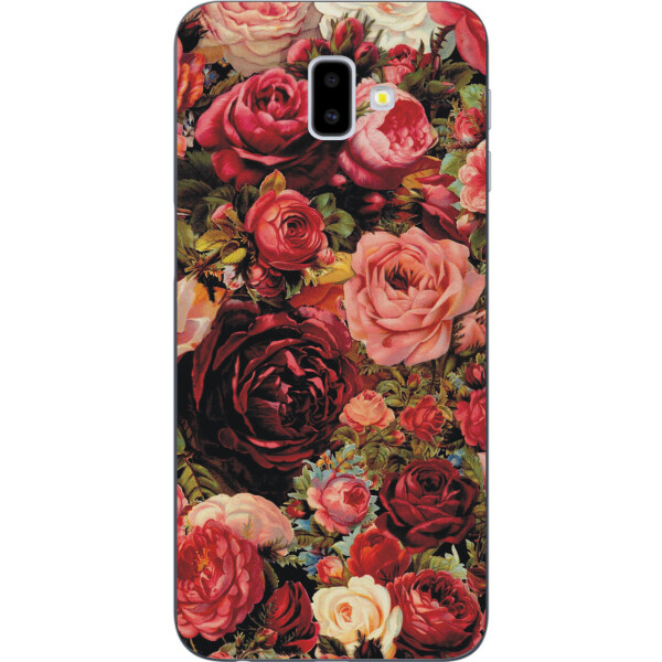 

Бампер силиконовый чехол Amstel для Samsung Galaxy J6 Plus 2018 с картинкой Розы