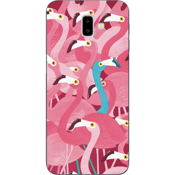 

Оригинальный TPU чехол Amstel с принтом для Samsung Galaxy J6 Plus 2018 Фламинго розовый