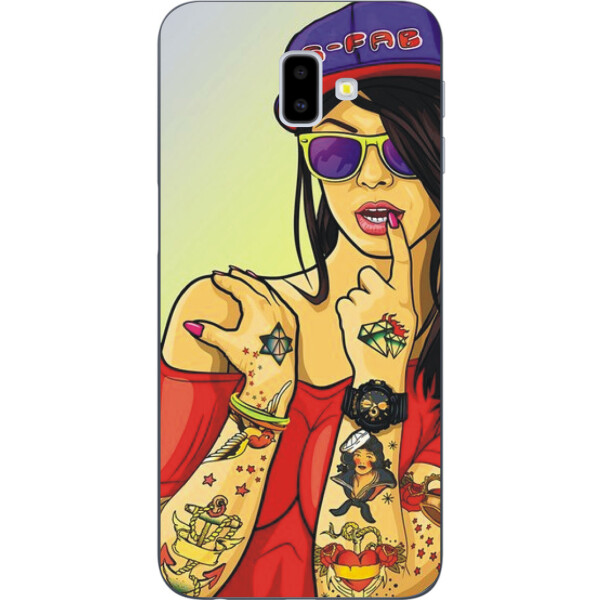

Эксклюзивный силиконовый чехол Amstel для Samsung Galaxy J6 Plus 2018 с картинкой Cool girl
