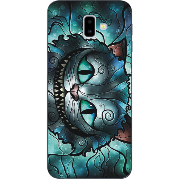 

Силиконовый бампер чехол Amstel с картинкой для Samsung Galaxy J6 Plus 2018 Чеширский кот