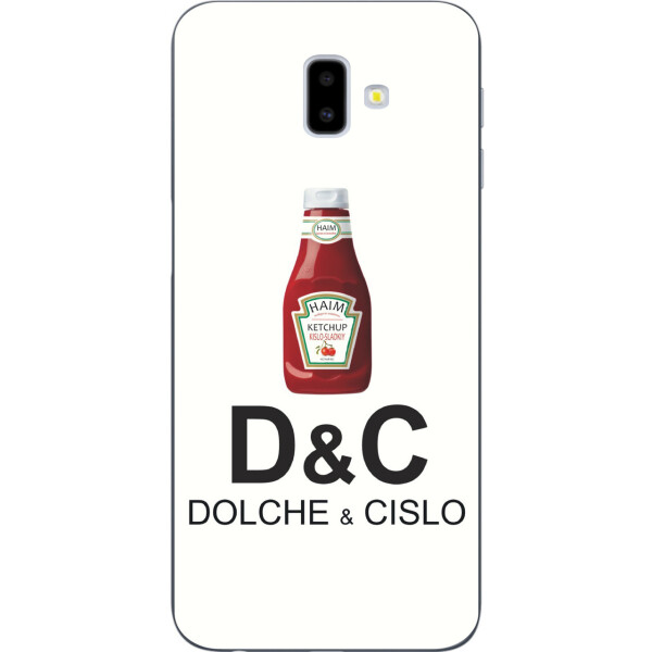 

Антибрендовый силиконовый чехол Amstel для Samsung Galaxy J6 Plus 2018 с картинкой Dolche и Cislo