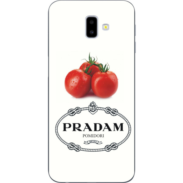 

Антибрендовый силиконовый чехол Amstel для Samsung Galaxy J6 Plus 2018 с картинкой PRADAM