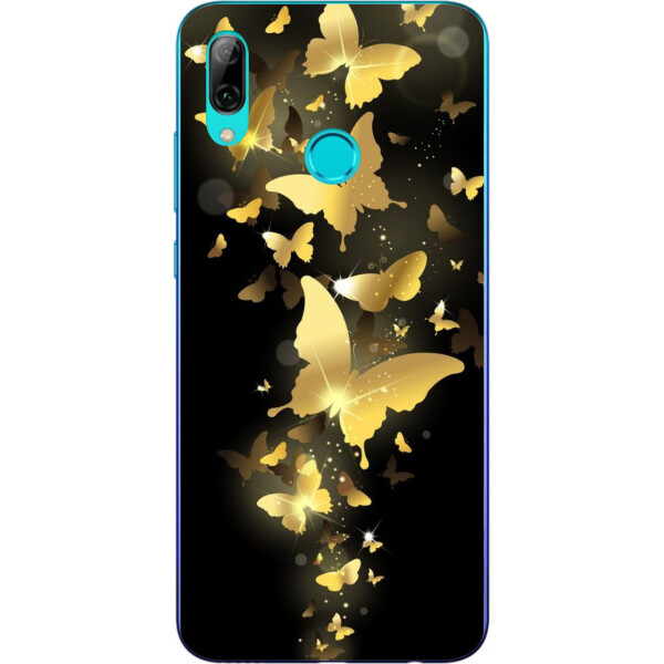 

Бампер силиконовый чехол Amstel для Huawei P Smart 2019 с картинкой Золотые бабочки