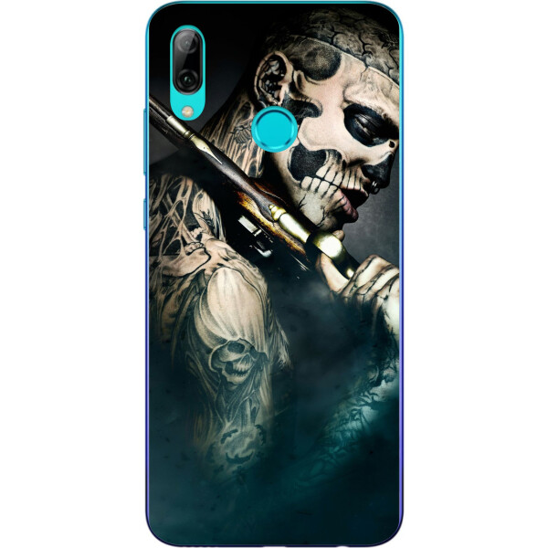 

Оригинальный чехол накладка Amstel для Huawei P Smart 2019 с картинкой Череп с ружьем