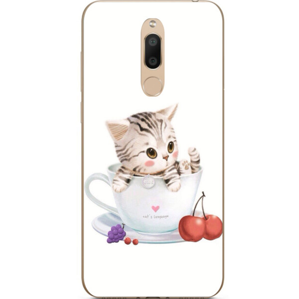 

Бампер оригинальный чехол Amstel с картинкой для Meizu M6T Котик в чашке