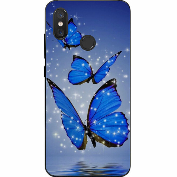 

Силиконовый чехол Amstel с рисунком для Xiaomi Mi 8 Три бабочки