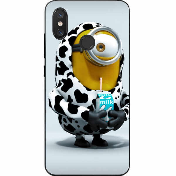 

Силиконовый чехол бампер Amstel для Xiaomi Mi 8 с картинкой Миньон с молоком