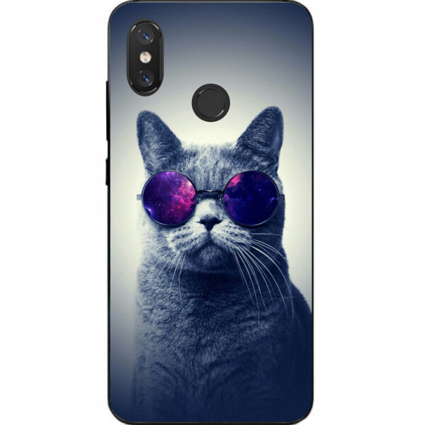 

Чехол силиконовый Amstel для Xiaomi Mi 8 с картинкой Кот в очках