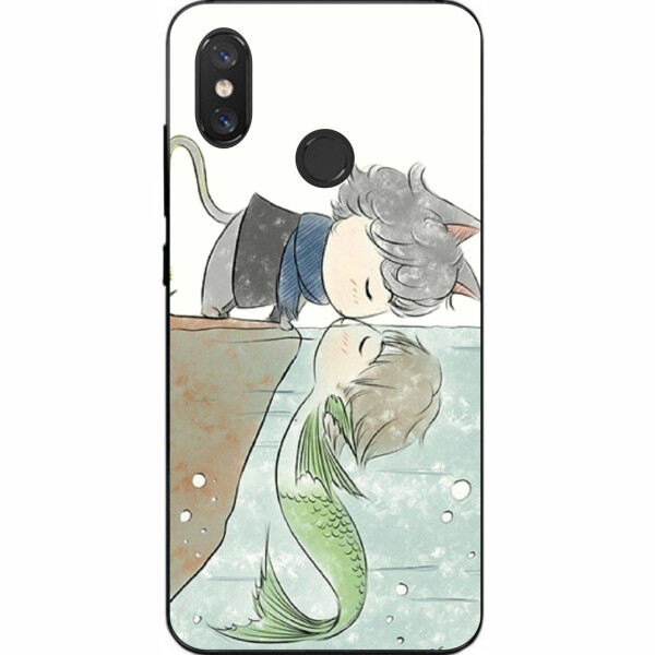 

Чехол силиконовый Amstel для Xiaomi Mi 8 с картинкой Кот с русалкой