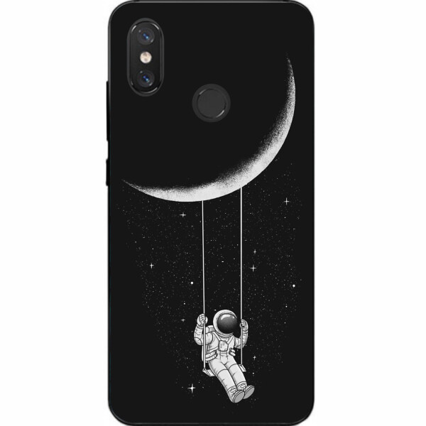 

Бампер силиконовый чехол Amstel для Xiaomi Mi 8 с картинкой Лунные качели
