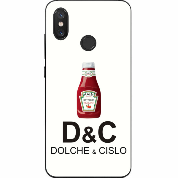 

Антибрендовый силиконовый чехол Amstel для Xiaomi Mi 8 с картинкой Dolche и Cislo