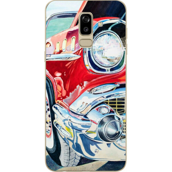 

Силиконовый чехол Amstel с рисунком для Samsung J810F Galaxy J8 2018 с картинкой Красное авто