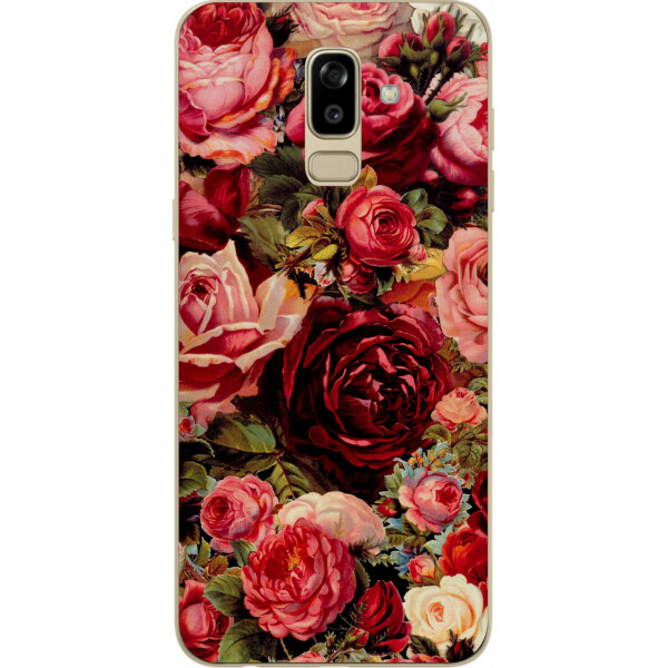 

Силиконовый чехол Amstel с рисунком для Samsung J810F Galaxy J8 2018 с картинкой Пионы