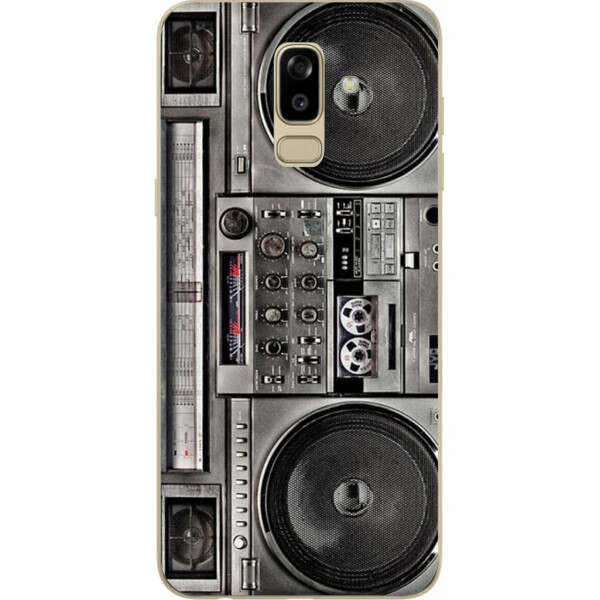 

Силиконовый чехол бампер Amstel для Samsung J810F Galaxy J8 2018 с картинкой Магнитофон