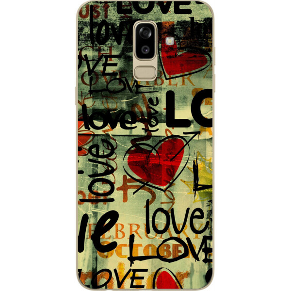 

Силиконовый чехол бампер Amstel для Samsung J810F Galaxy J8 2018 с картинкой Love