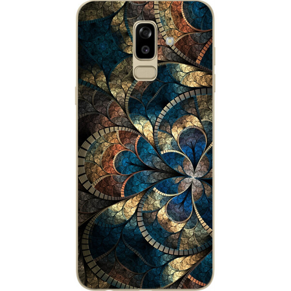 

Бампер силиконовый чехол Amstel для Samsung J810F Galaxy J8 2018 с картинкой Узор