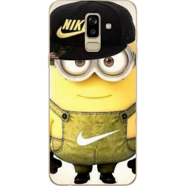 

Бампер силиконовый чехол Amstel для Samsung J810F Galaxy J8 2018 с картинкой Миньон в кепке