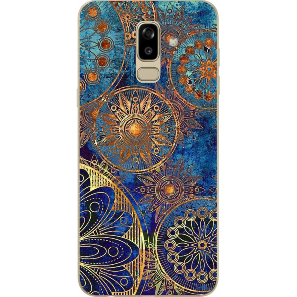 

Бампер силиконовый чехол Amstel для Samsung J810F Galaxy J8 2018 с картинкой Круги винтаж