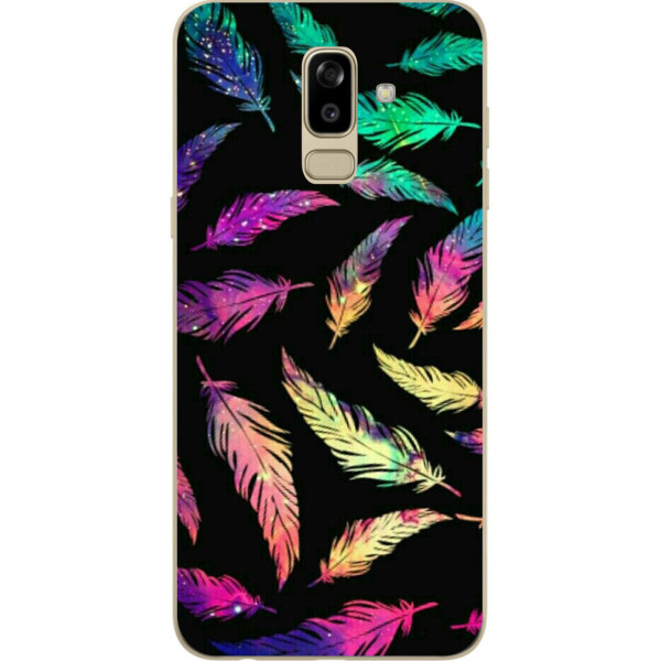 

Оригинальный чехол накладка Amstel для Samsung J810F Galaxy J8 2018 с картинкой Перья