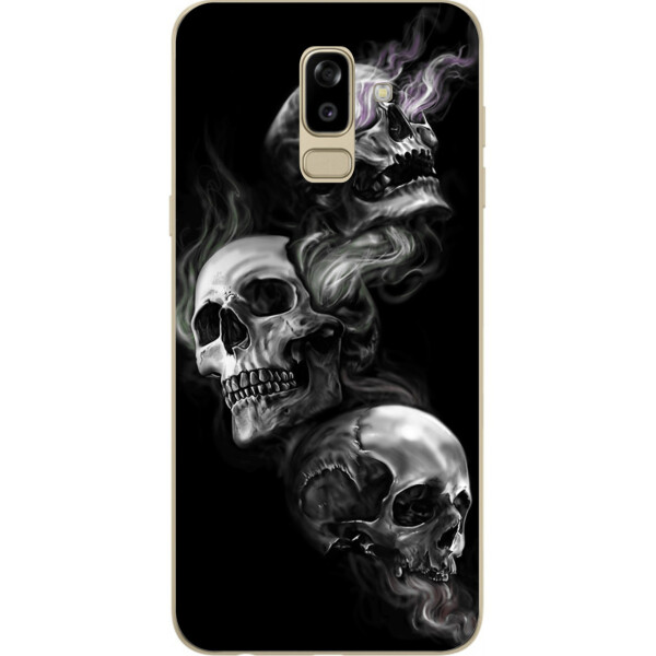 

Чехол бампер Amstel для Samsung J810F Galaxy J8 2018 с принтом Три черепа